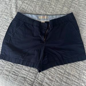 EUC J. Crew navy chino shorts, size 8